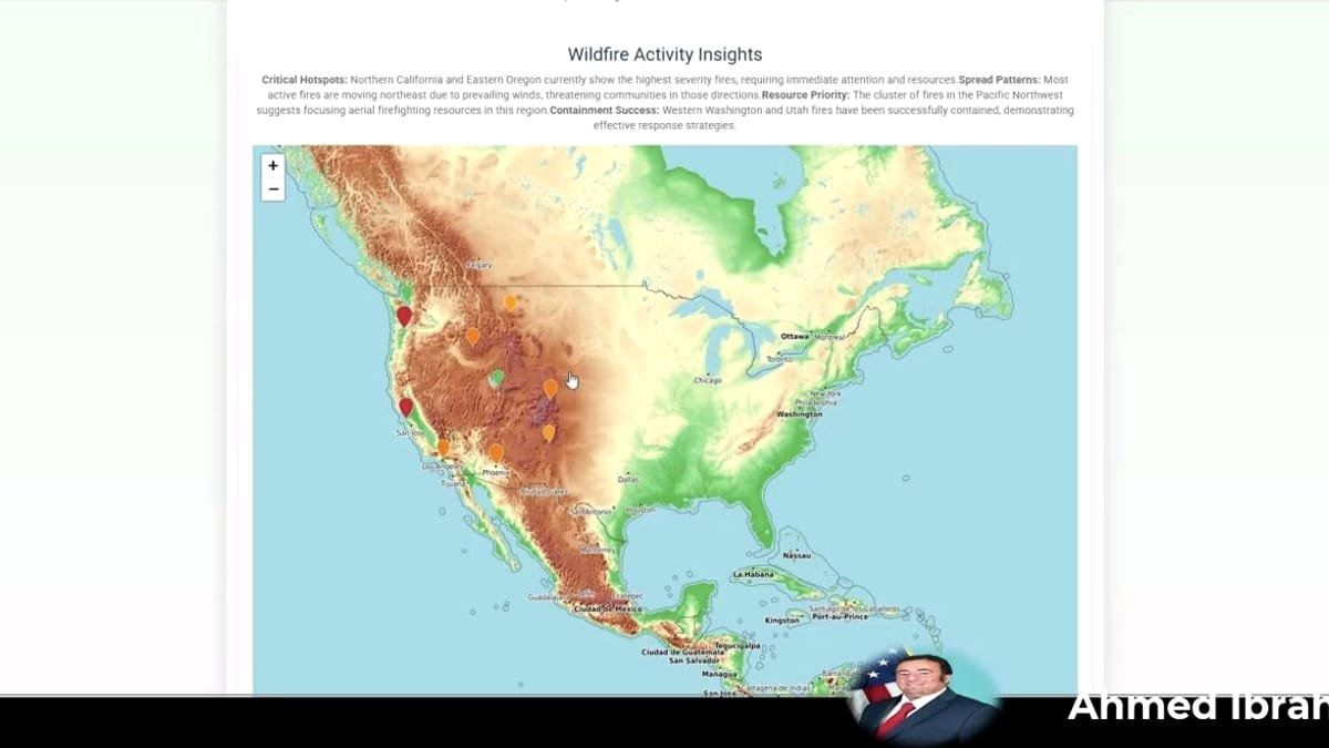 Francisca Wildfire Prediction interface